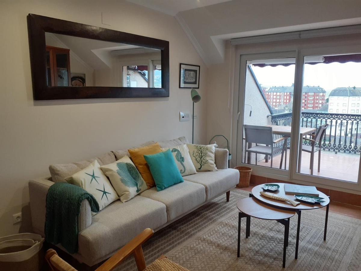 Apartamento Atico con terraza y piscina comunitaria Ribadeo Exterior foto